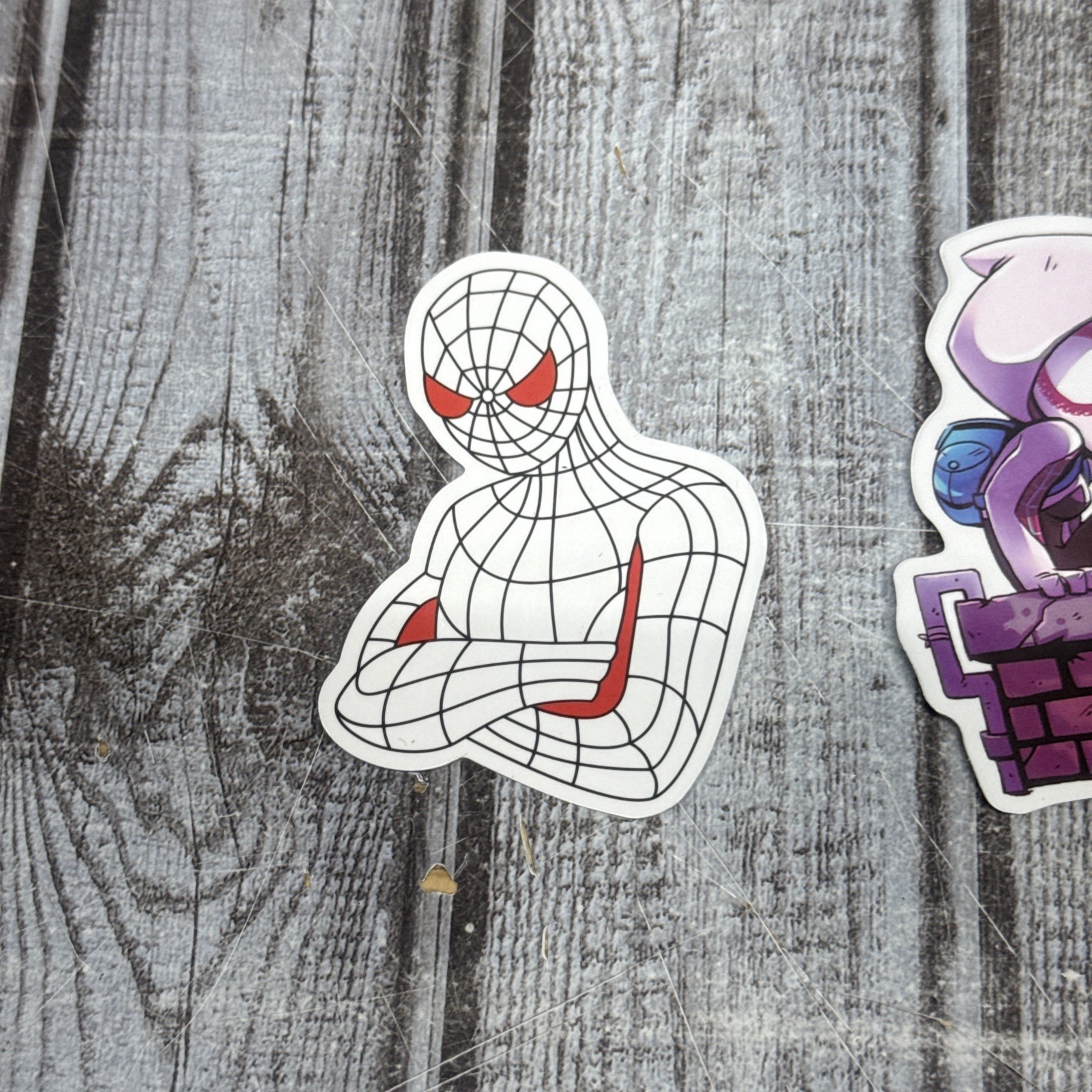 Spider-Man Sticker Lot Of 8 Venom Gwen Marvel Water bottle Laptop Fun Art