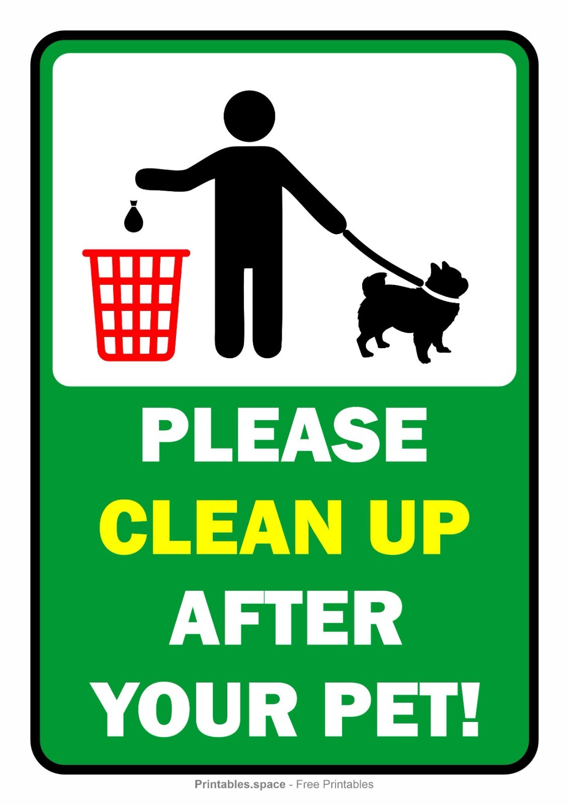 Clean up after your pet sticker weatherproof bumper vinyl decal
