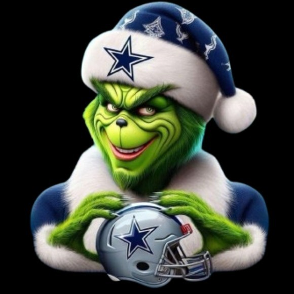 Dallas Cowboy Grinch Sticker Decal Laptop Wall Mirror Cup Tumblr Locker Bin