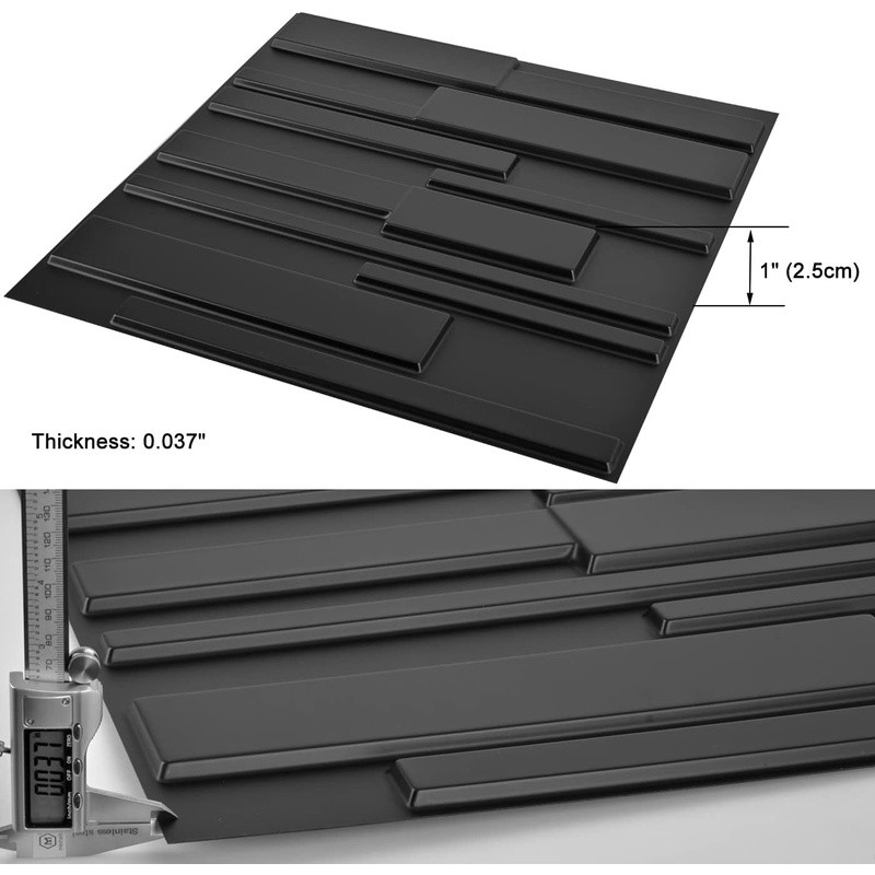 Premium PVC 3D Wall Panels Light Weight Fire Resistant Easy DIY Maintenance New