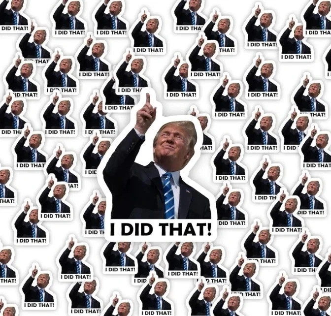 100PCS I DID that! – Waterproof Funny Decals for Refrigerator, Car, Laptop, Bott