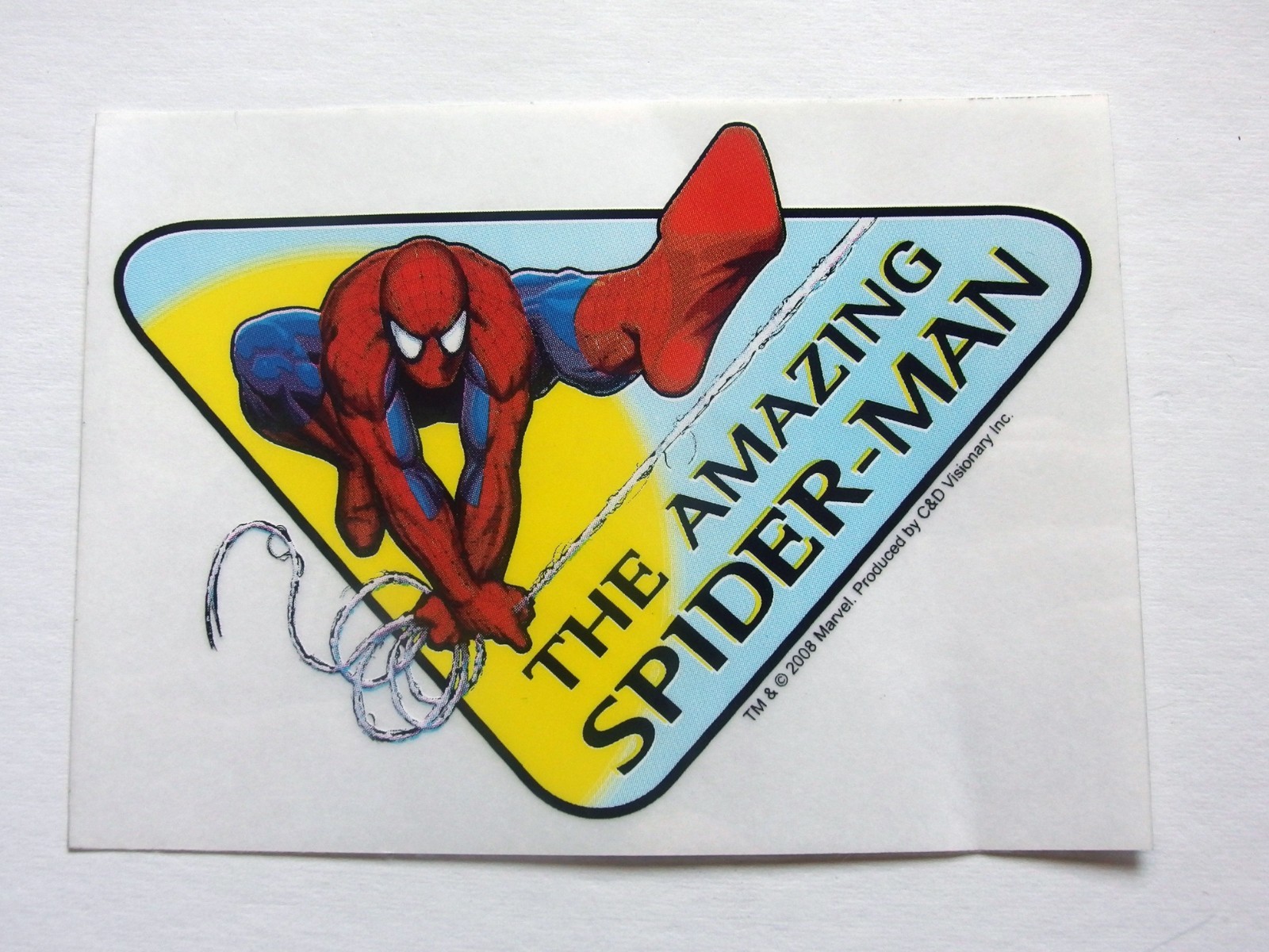 Spider-Man Spidey Sign Sticker – Marvel, C&D Visionary – 2008 – 5.25" x 3.75"