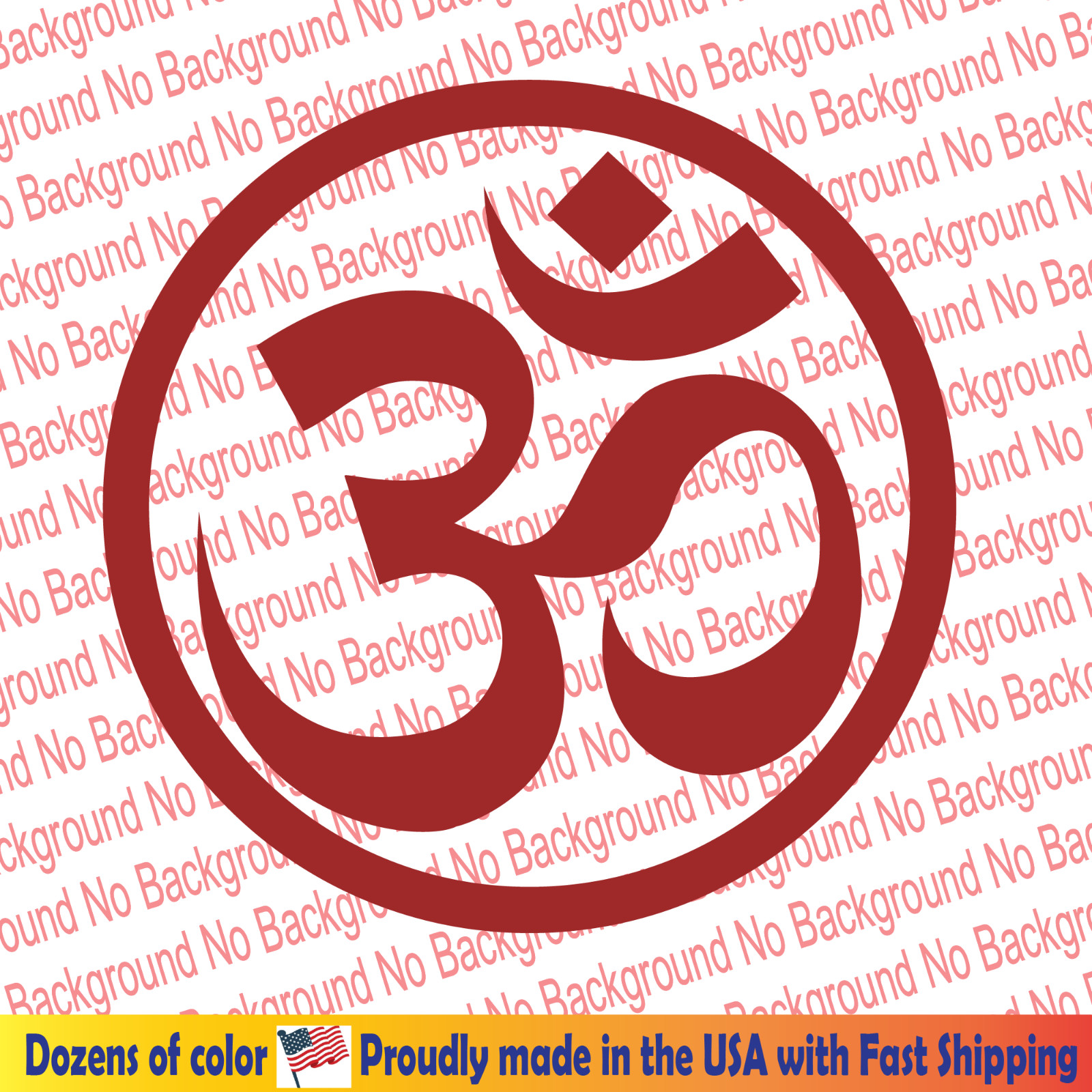Om Symbol Decal Die Cut Sticker Hinduism Buddhism Buddha Essence Universe FY175