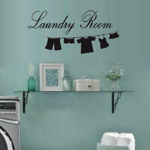 Lettering Laundry Room wall Decal Sticker for Home Decor Wall Window Door Art