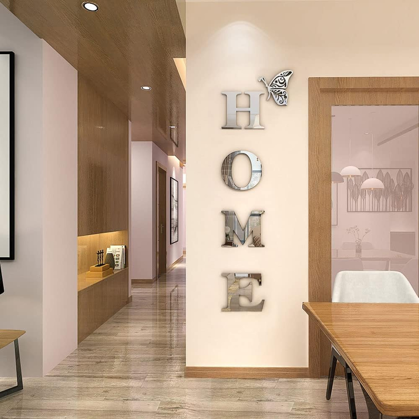 Acrylic Mirror Wall Decals Letter Signs Wall Stickers for Living Room Bedroom