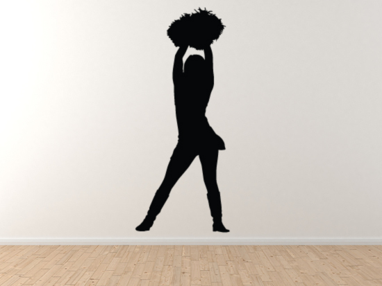 College High School Varsity Cheerleader Spirit Version 1 – Vinyl Wall Decal