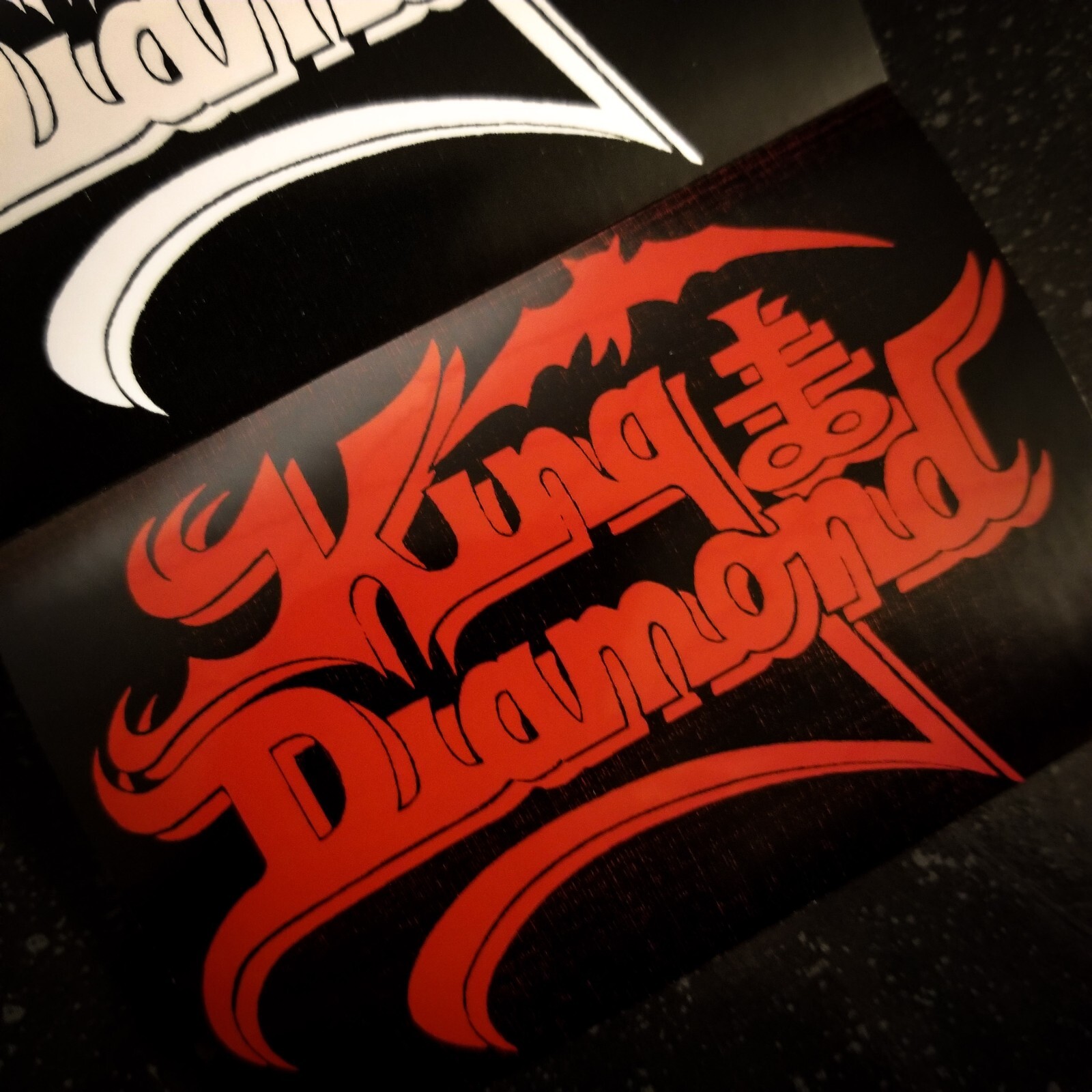 King Diamond 4 x 2" Waterproof Vinyl Sticker Decal [💪 HQ Durability] Metal Goth