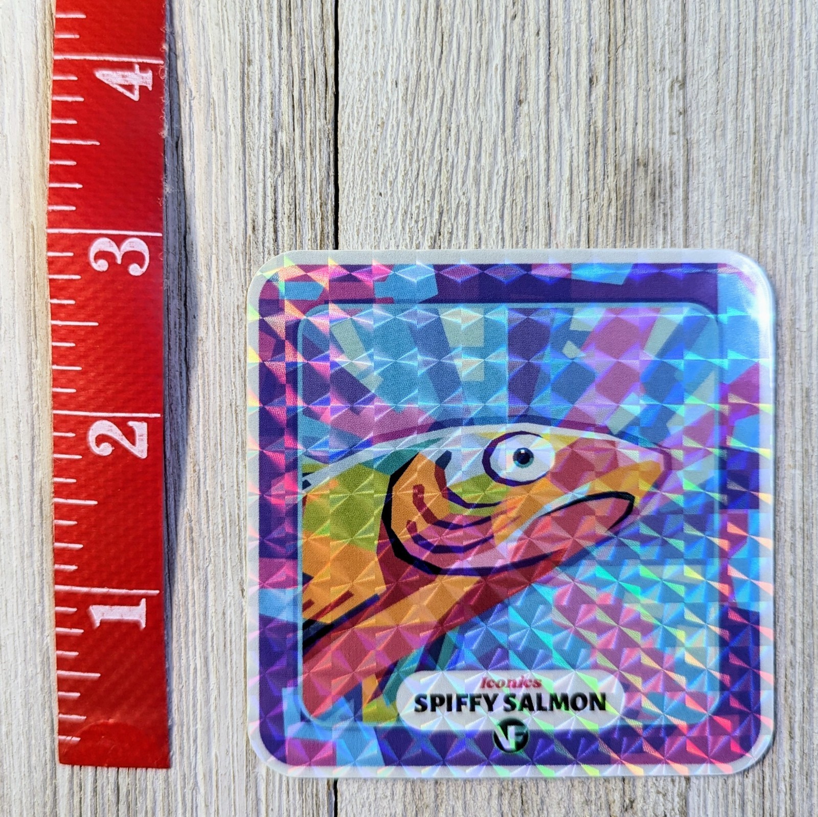 VeeFriends Iconics Sticker Spiffy Salmon 3 x 3" 2023