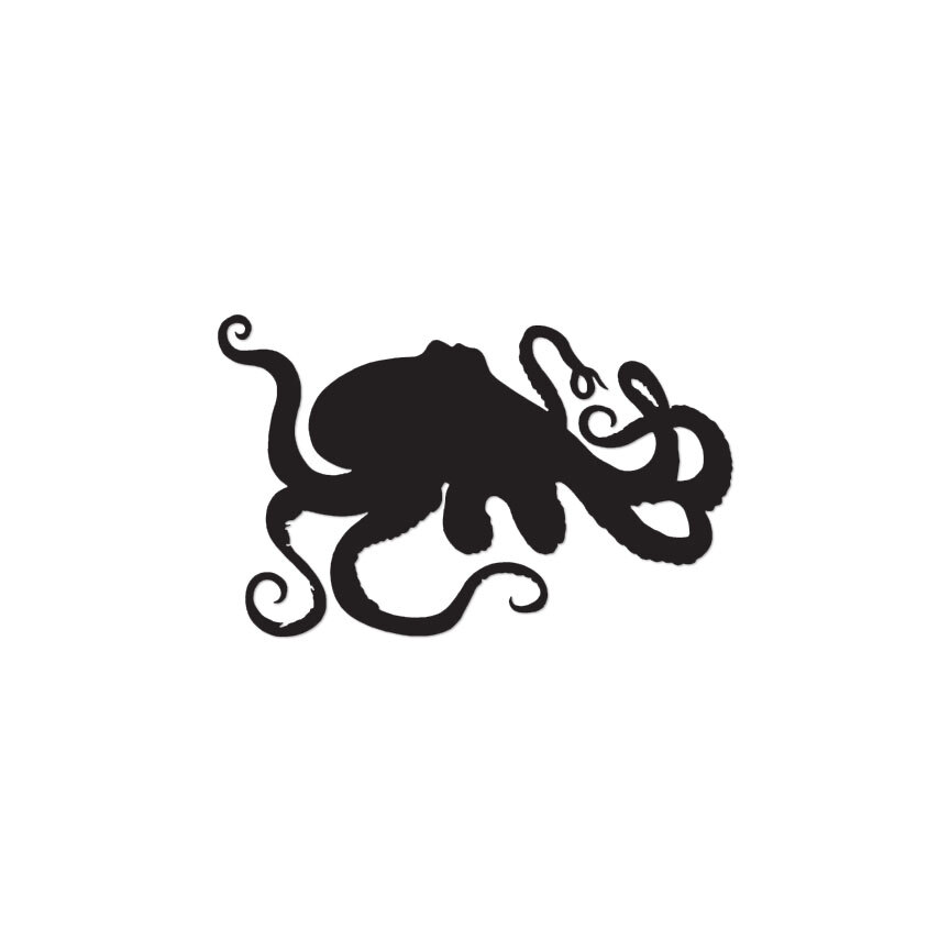 Octopus – Vinyl Decal Sticker – Multiple Color & Sizes – ebn487