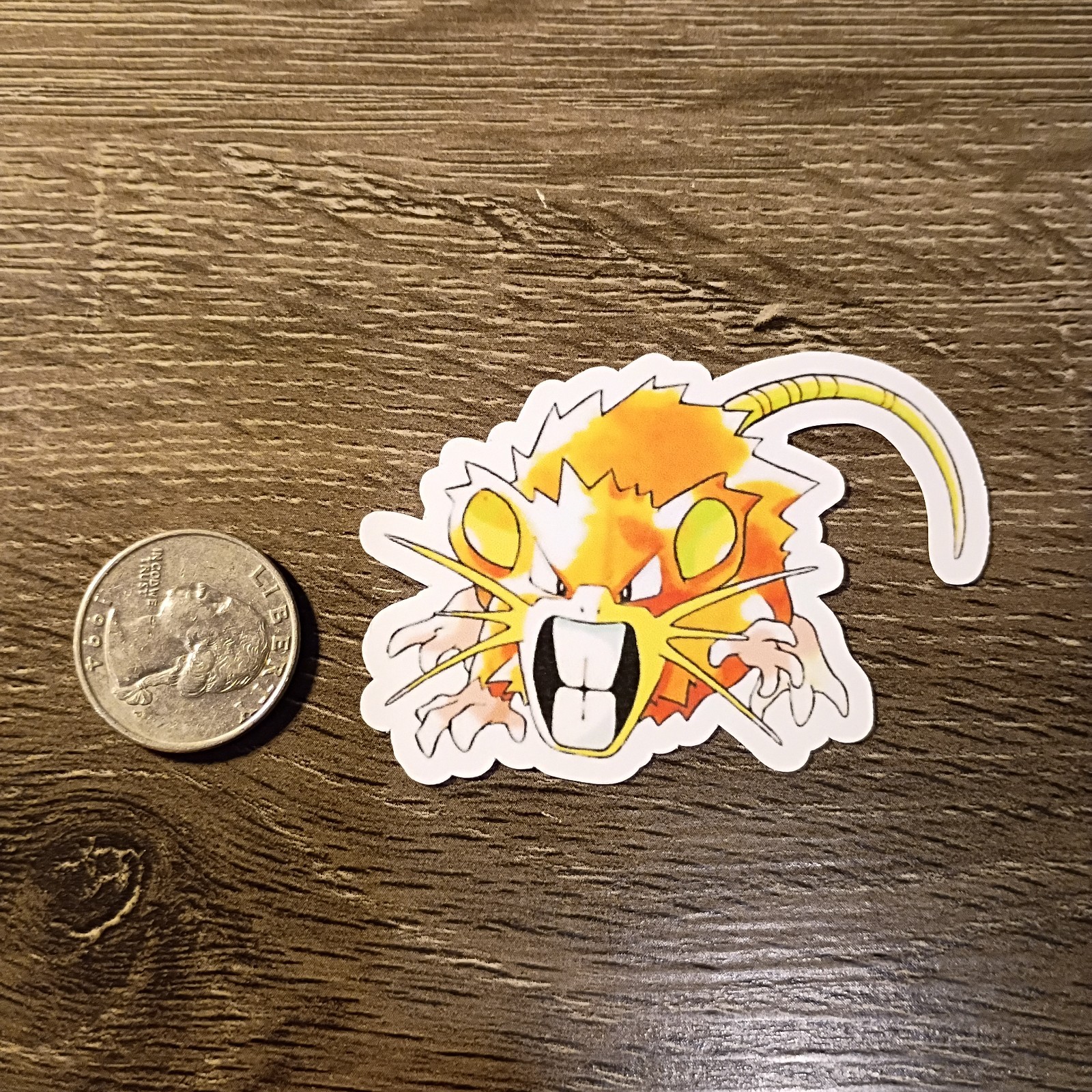 Gen 1 & 3 Raticate Stickers – Lot of 3 – Vinyl, Waterproof, Die-cut – Original