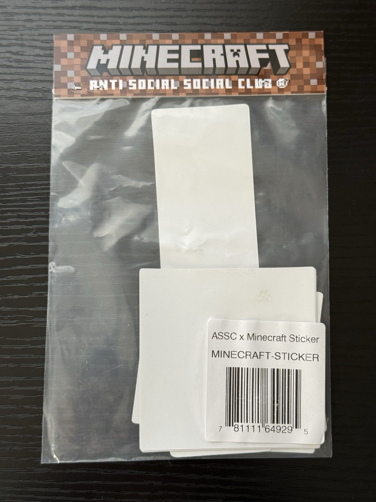 NEW! Anti Social Social Club X Minecraft Sticker Pack (7 Stickers)