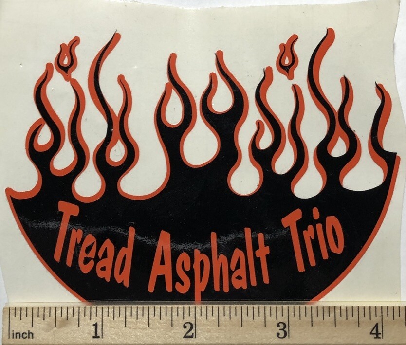 Vintage Tread Asphalt Trio Sticker