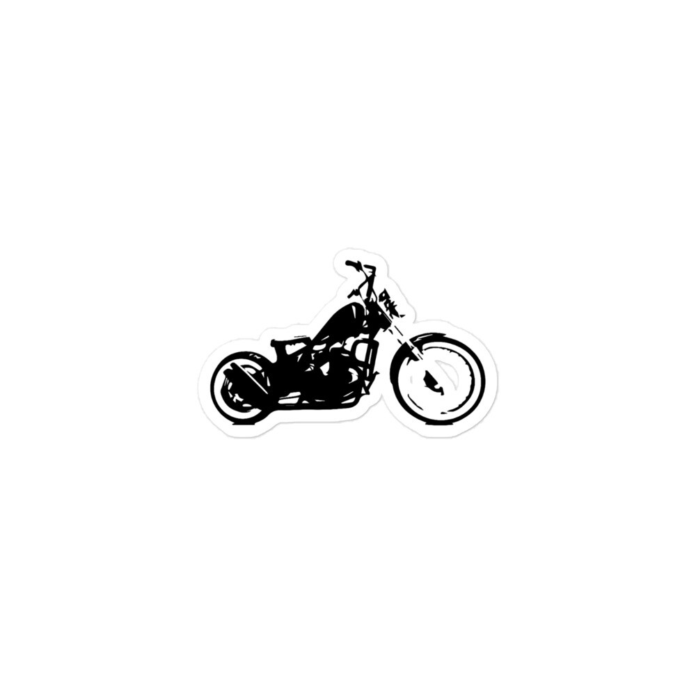 Classic Motorcycle Silhouette Sticker