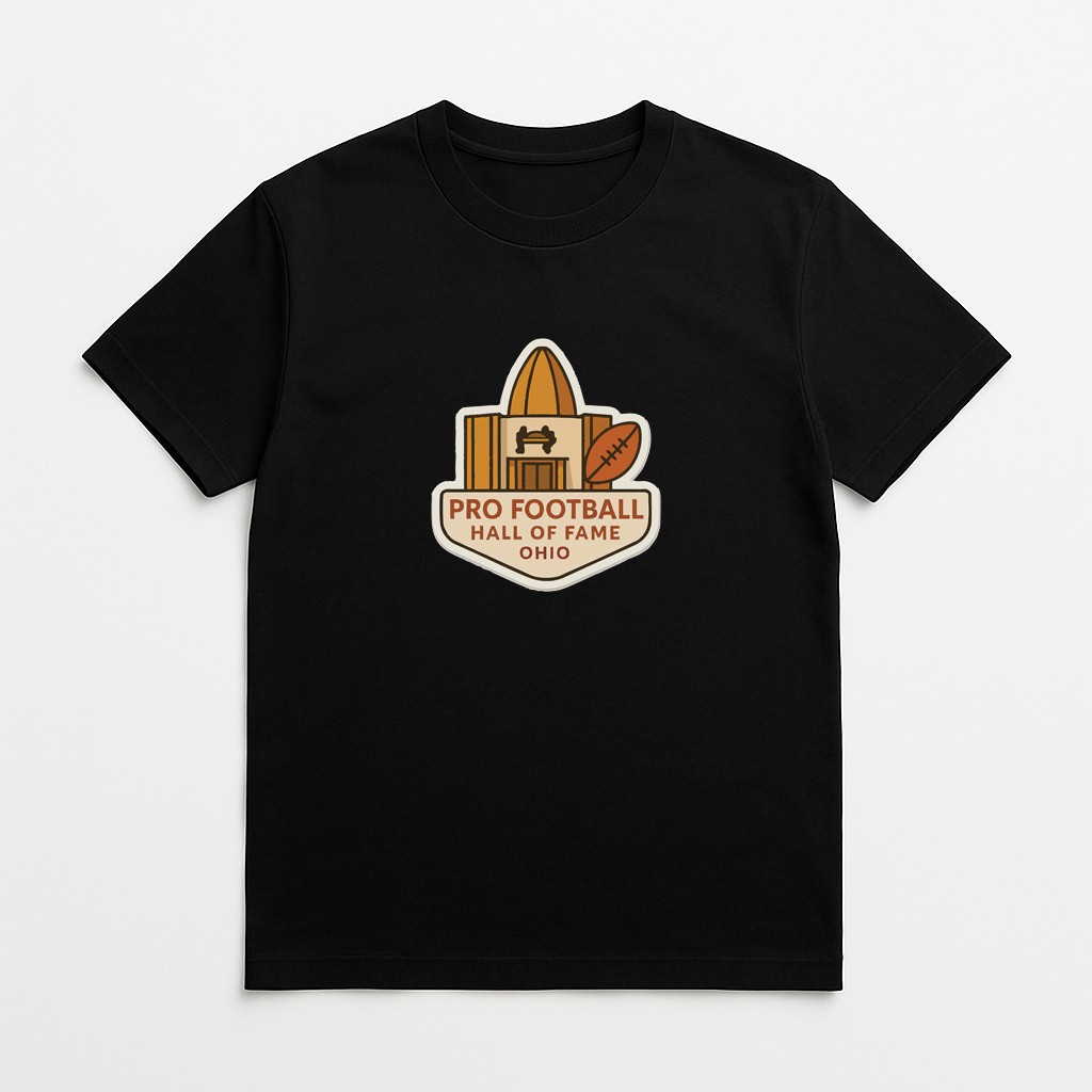Pro Football Hall of Fame Ohio Iron On Heat Transfer Vinyl HTV Die-Cut Symbolic