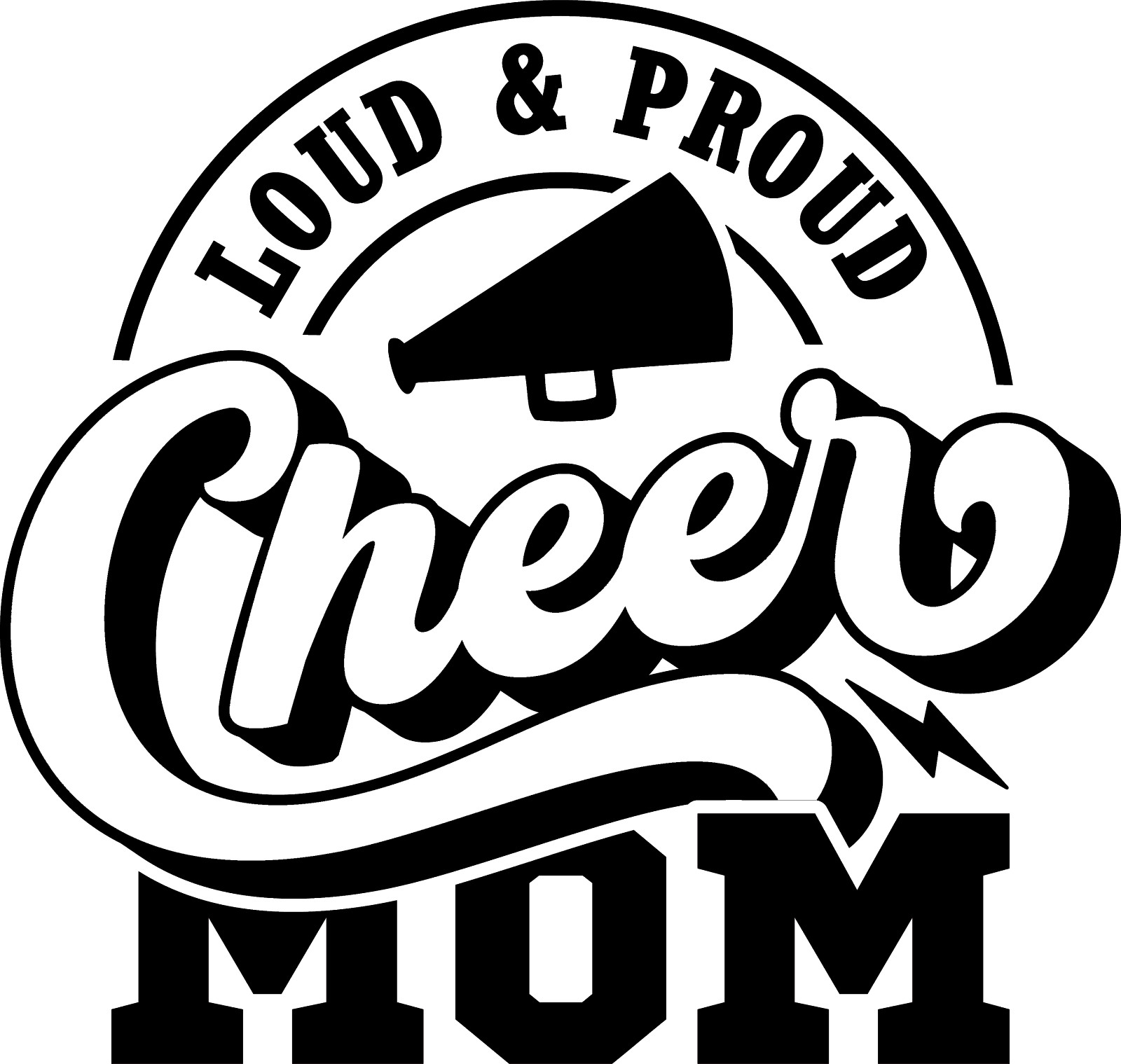 Vinyl Decal Car Truck Stanley Cup Sticker Mom Quotes – Cheer Mom Loud And Proud