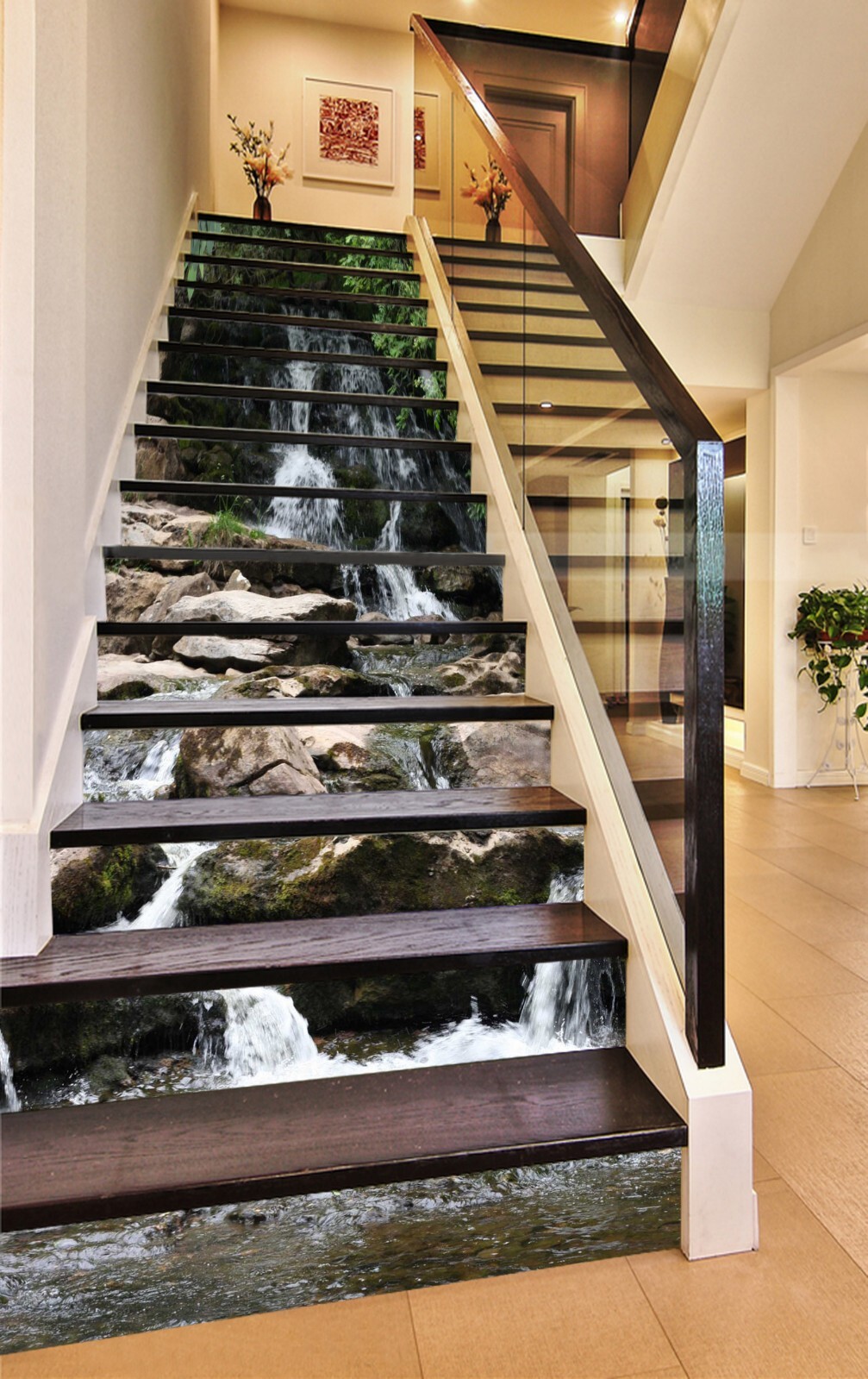3D Stone Creek AZ1336 Stair Risers Decoration Mural Vinyl Wallpaper Kay
