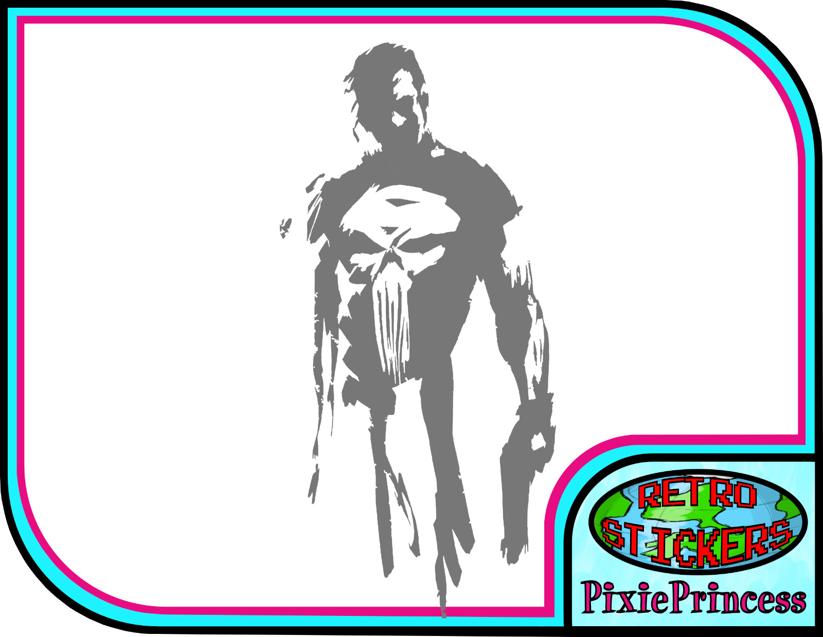 Marvel The Punisher Frank N Vinyl Sticker Car Bike Truck Window Wall Art Comic