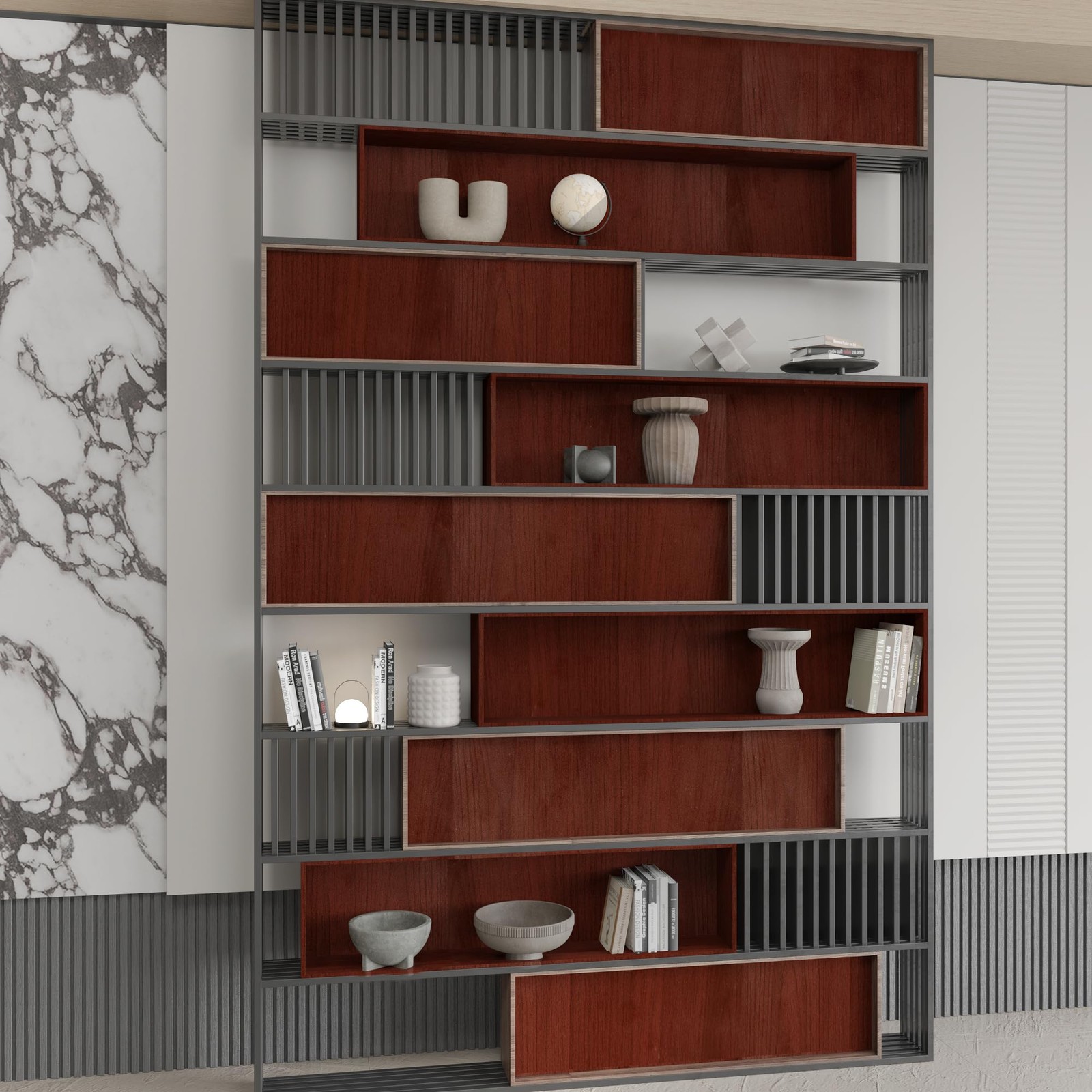 Wide Cherry Wood Grain Self-Adhesive Wallpaper Red Brown 24x197inch Matte Thi…