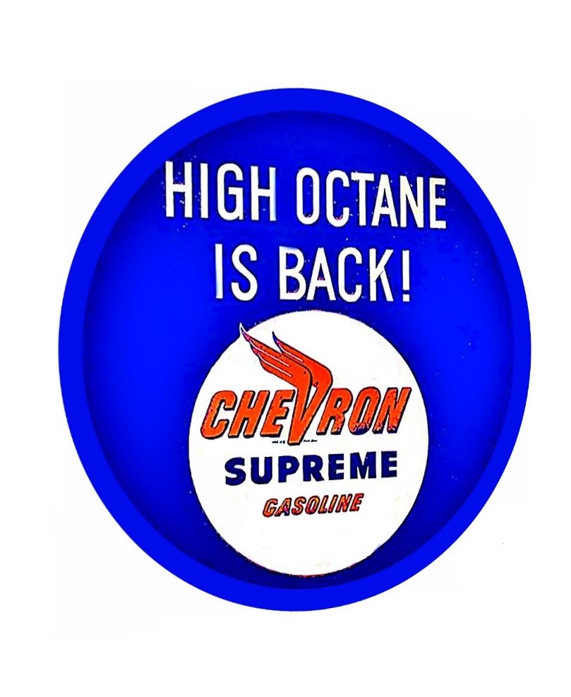 Chevron Gas Cars Trucks Oil Service Station Sign Sticker 4 Sizes.