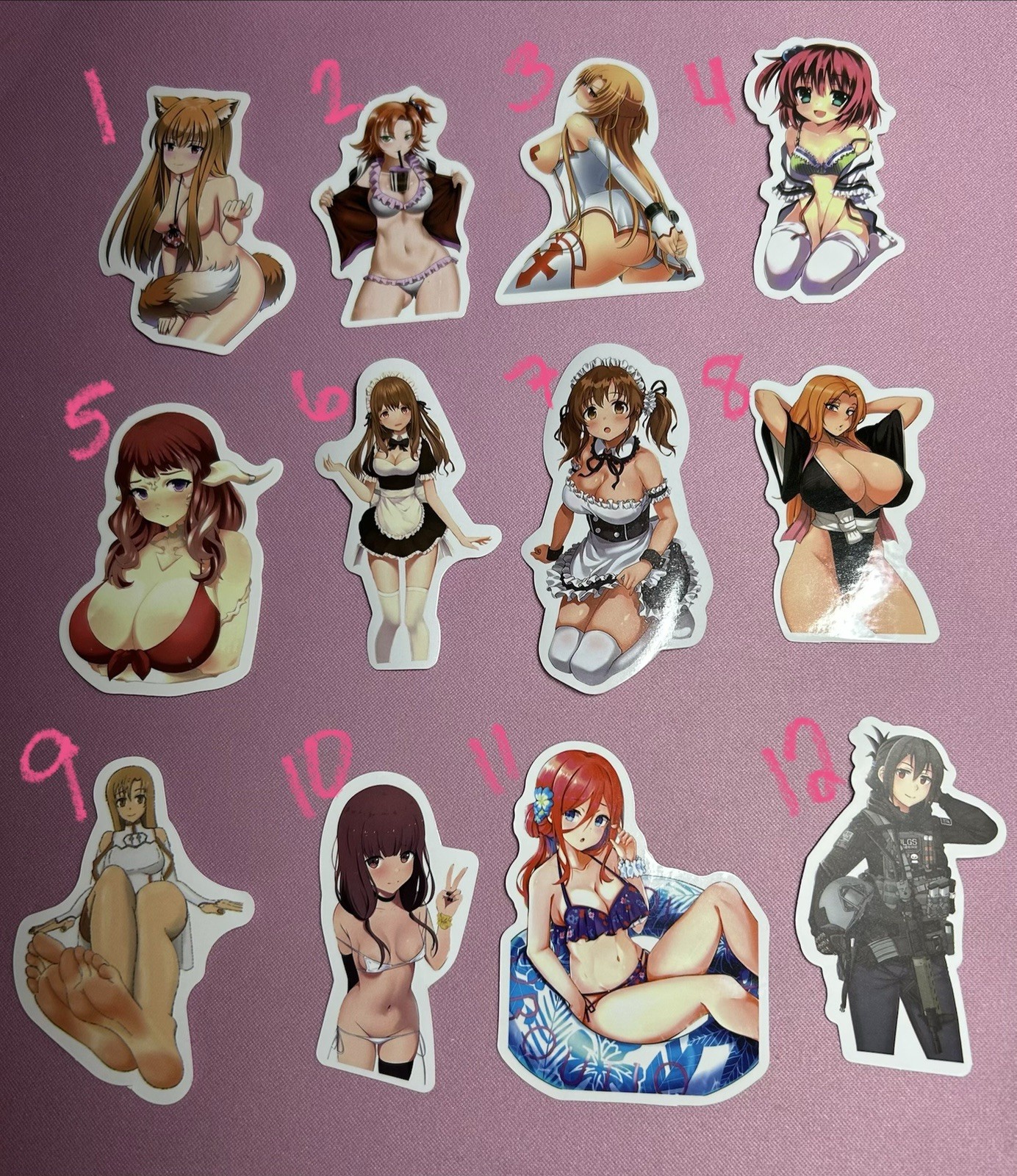 waifu lewd sexy girl stickers – 24