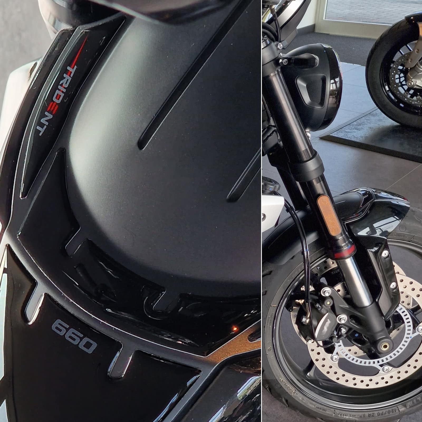 Motorcycle 3D Stickers with Triumph Trident 660 2021-2025. Fender Covers Prot…