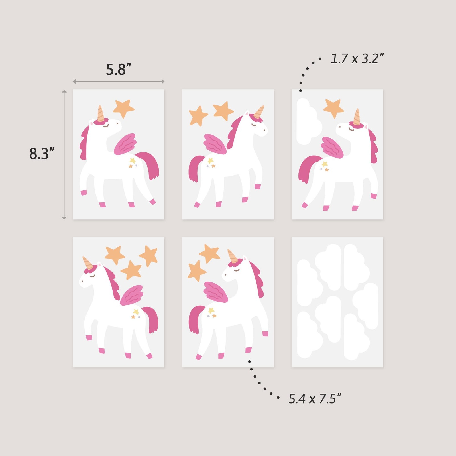 – Alicorn – Easy-to-Apply & Removable Wall Stickers: Transform Your Toddlers …