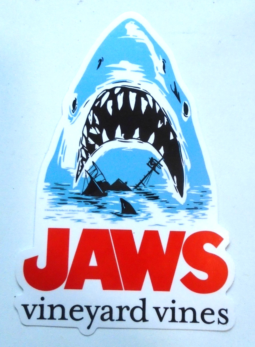 NEW Vineyard Vines x JAWS Sticker RARE 50th Anniversary