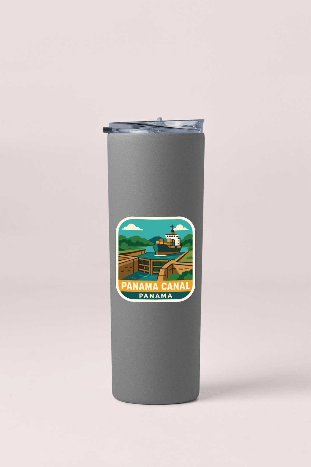 Panama Canal Panama Sticker Decal Vinyl Die-Cut Symbolic Landmark Design