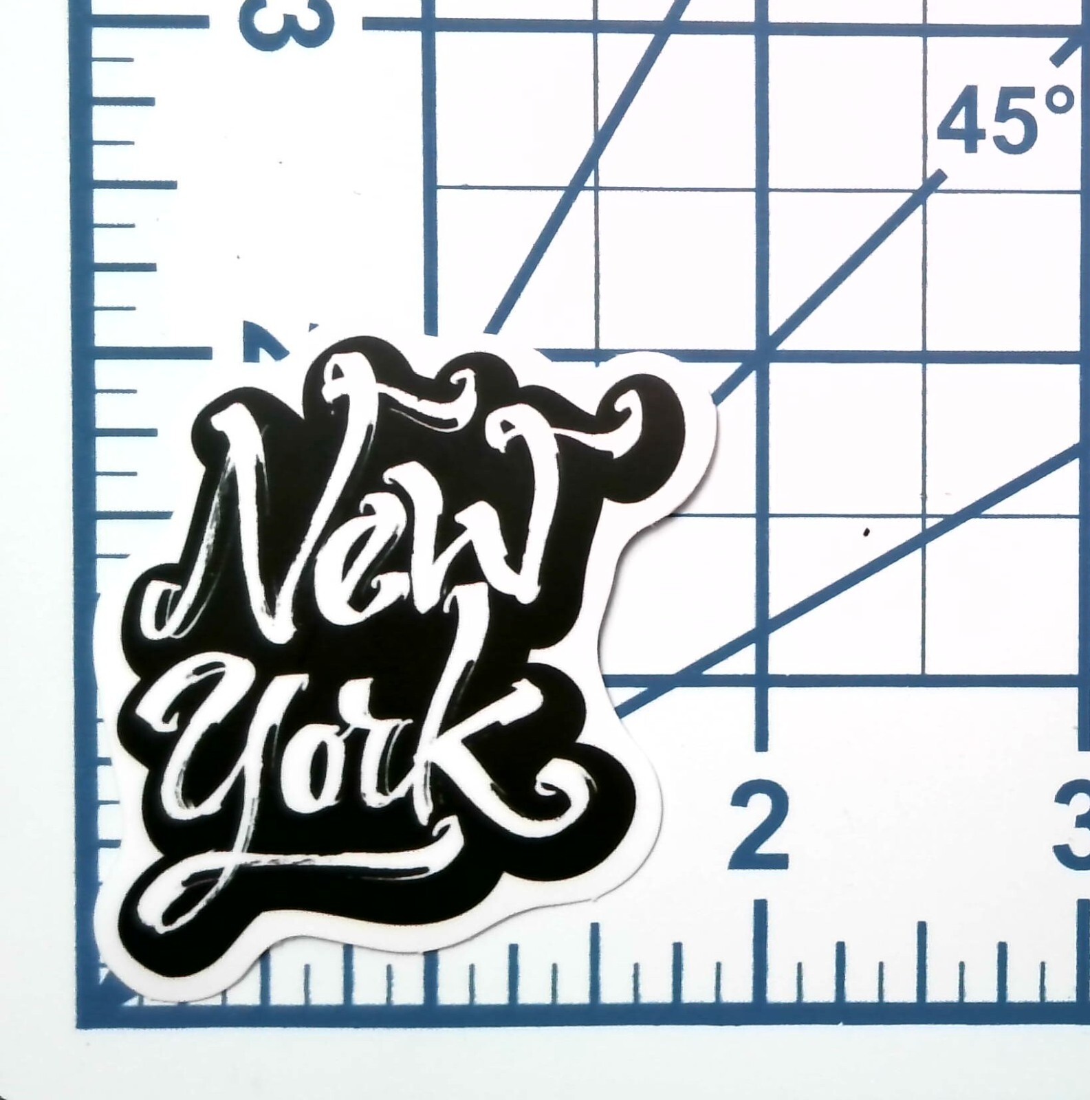New York Sticker Vinyl Decal Travel Scrapbook Journal Souvenir Typography Art