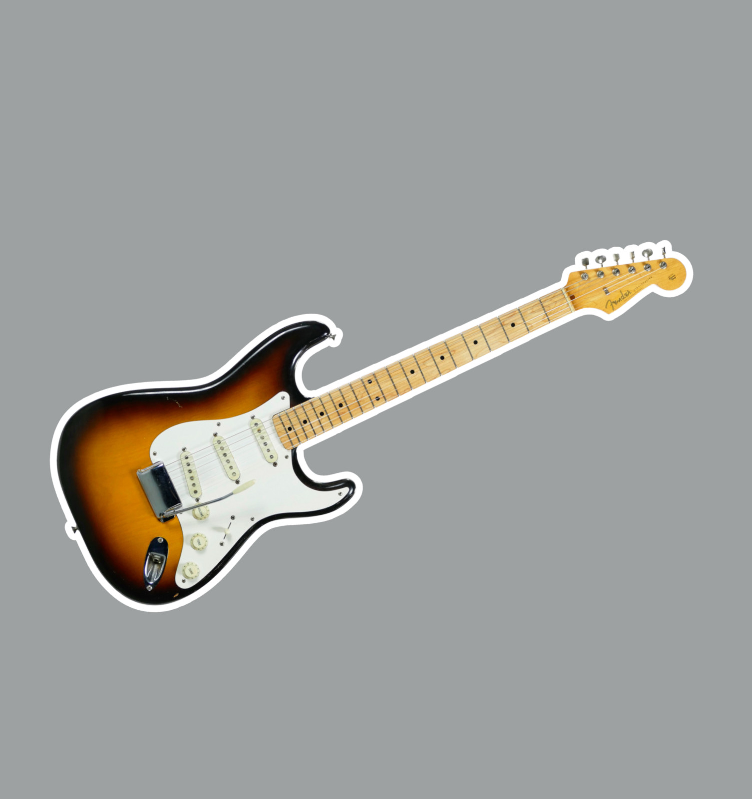 1957 Stratocaster Style Guitar Laptop Sticker