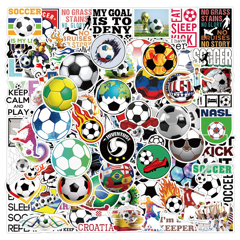 100Pcs Soccer Sticker for Kids Adults Kids Classroom Teens Girls Scrapbooking