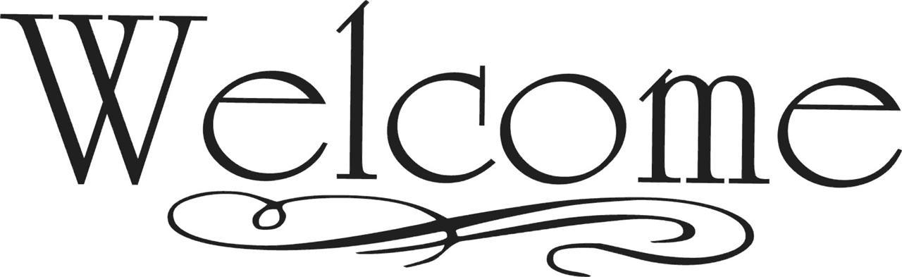 Large Vinyl Decal | Cheap Welcome Wall Sticker 22"x6" [Home 26]