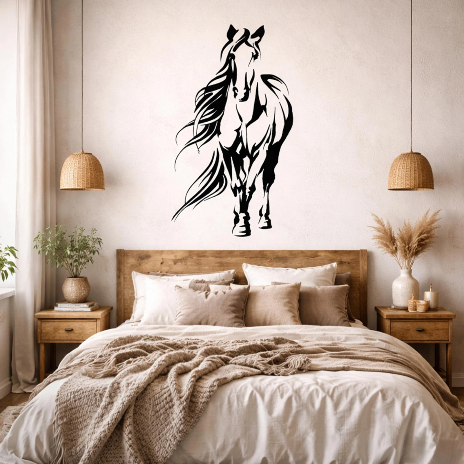Minimalist Horse Decal | Full Body Line Art
