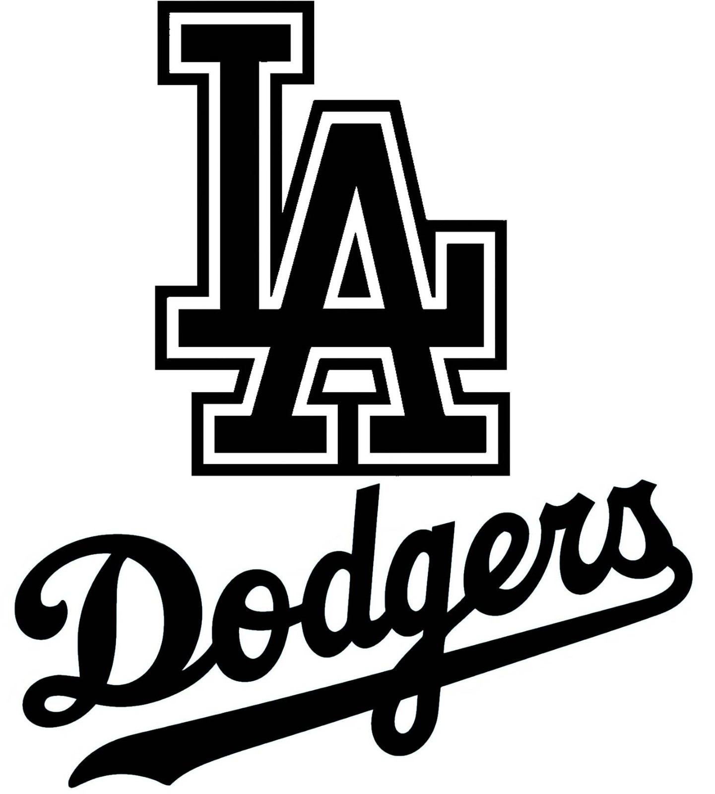 Vinyl Decal Car Truck Sticker Wall Baseball MLB – Los Angeles Dodgers Logo v6