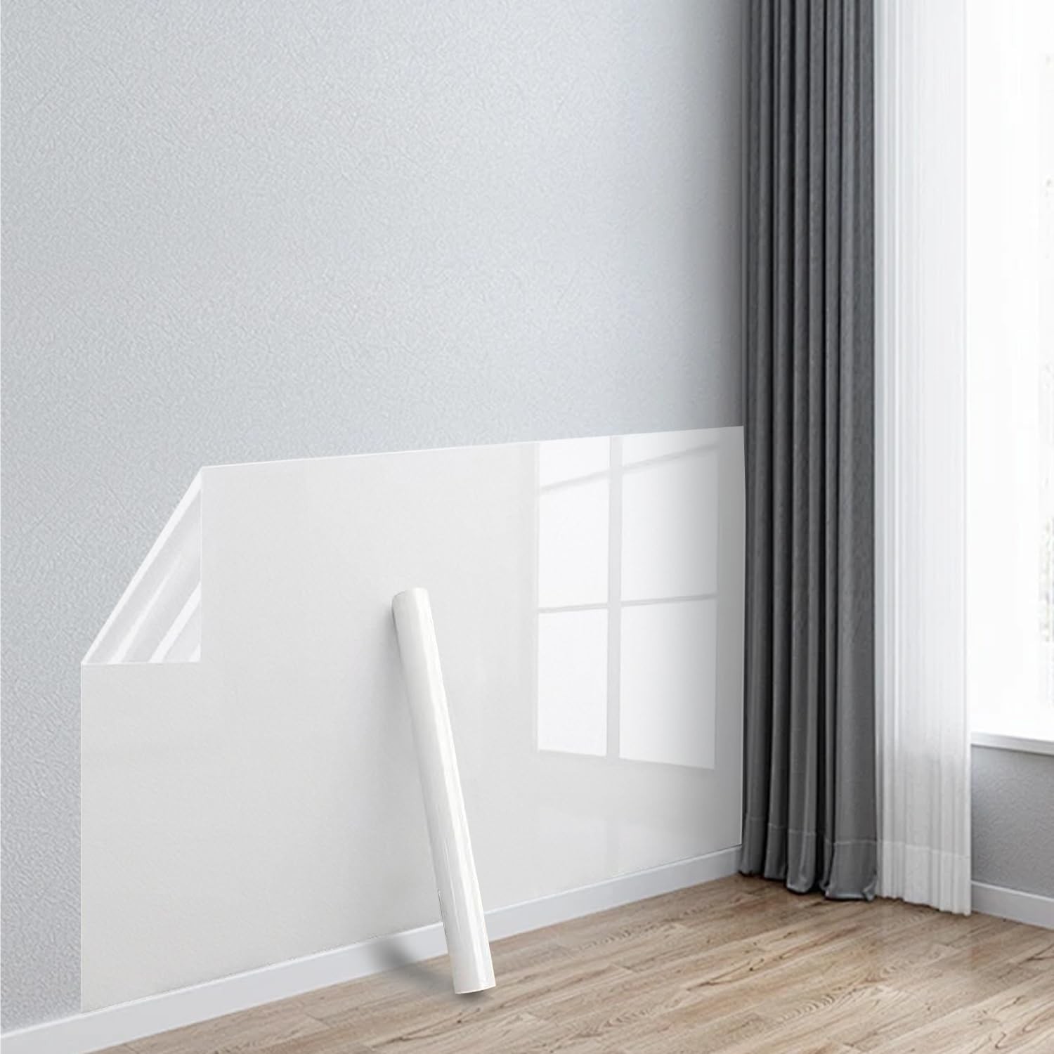 Clear Wall Protector, 15.7in*32.8ft Adhesive-Free Cover for Kitchen & Office …