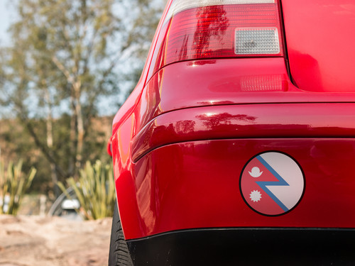 Nepal Flag Circle Sticker Decal