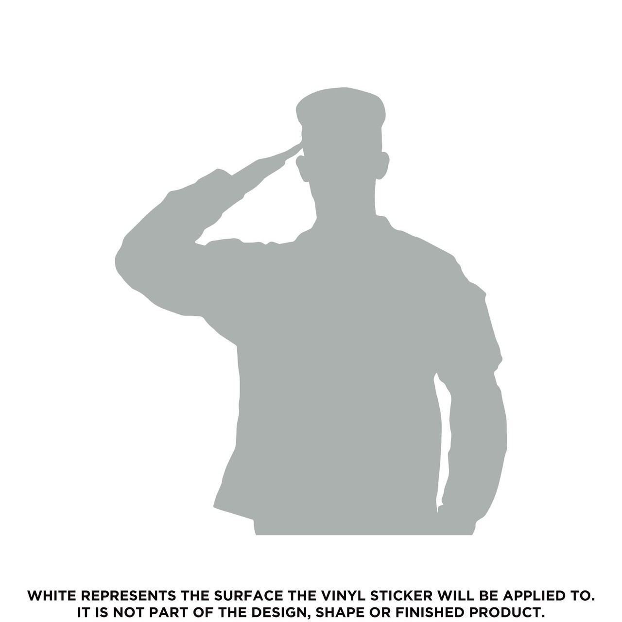 Male Soldier Saluting