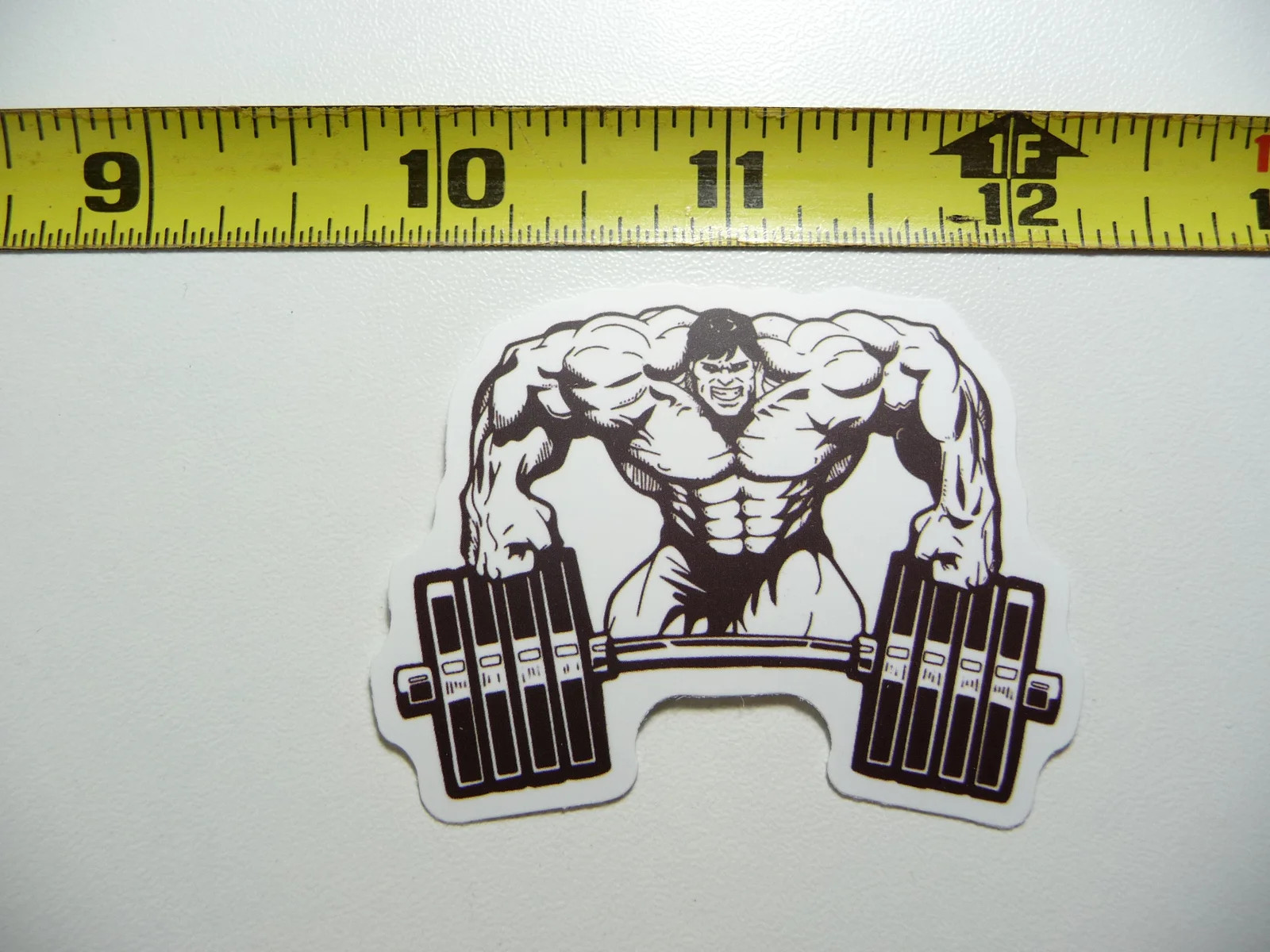 BODYBUILDER BARBELL SMALL STICKER DECAL GYM WEIGHTLIFTING FITNESS EXERCISE