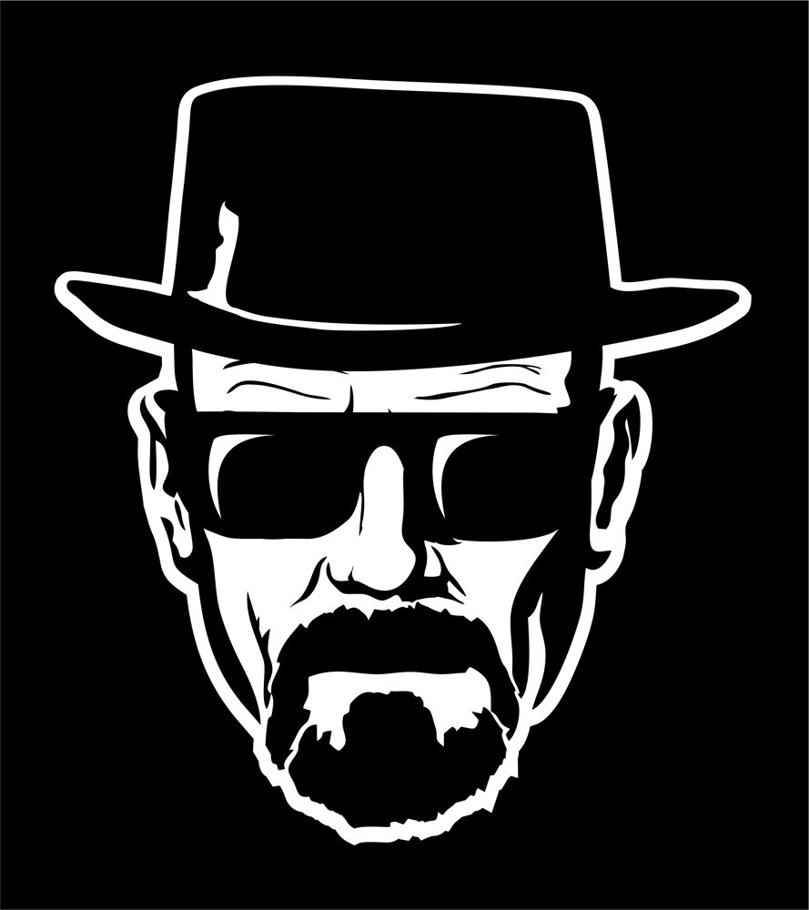 BREAKING BAD HEISENBERG GRAPHIC VINYL DECAL STICKER TV MOVIES MUSIC