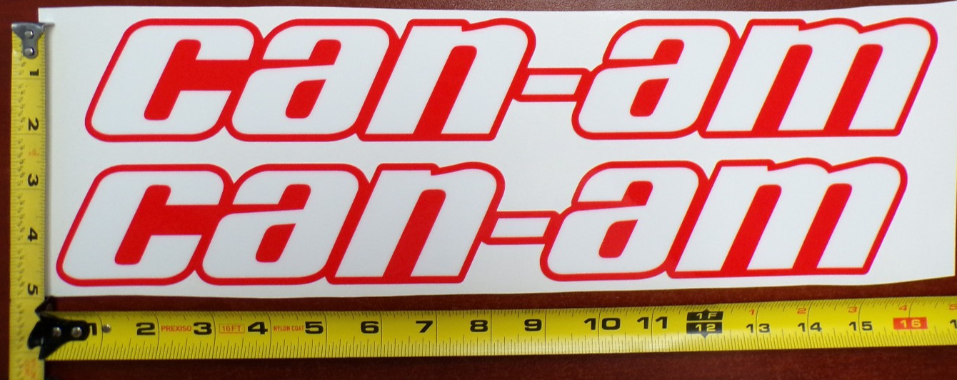 CAN-AM MAVERICK X3 R GRAPHIC DECAL STICKER USA MADE RED WHITE SOLID THICK