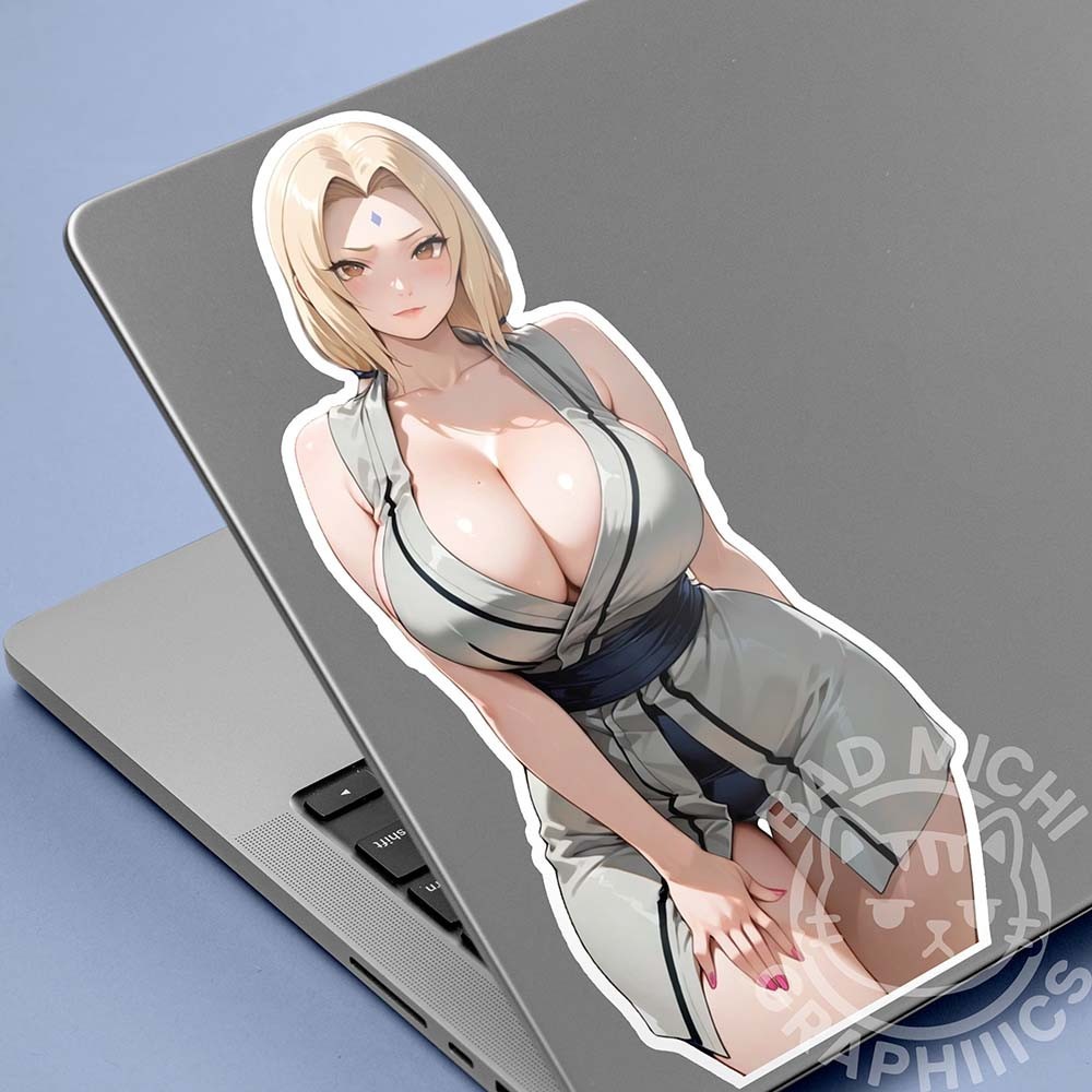 Tsunade Anime Waifu Pinup beuitiful 7in Anime Car laptop Vinyl Sticker 008
