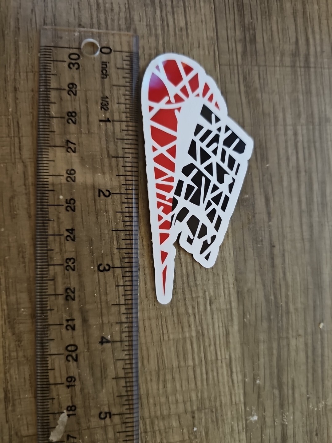 Red/Black Nike Sticker