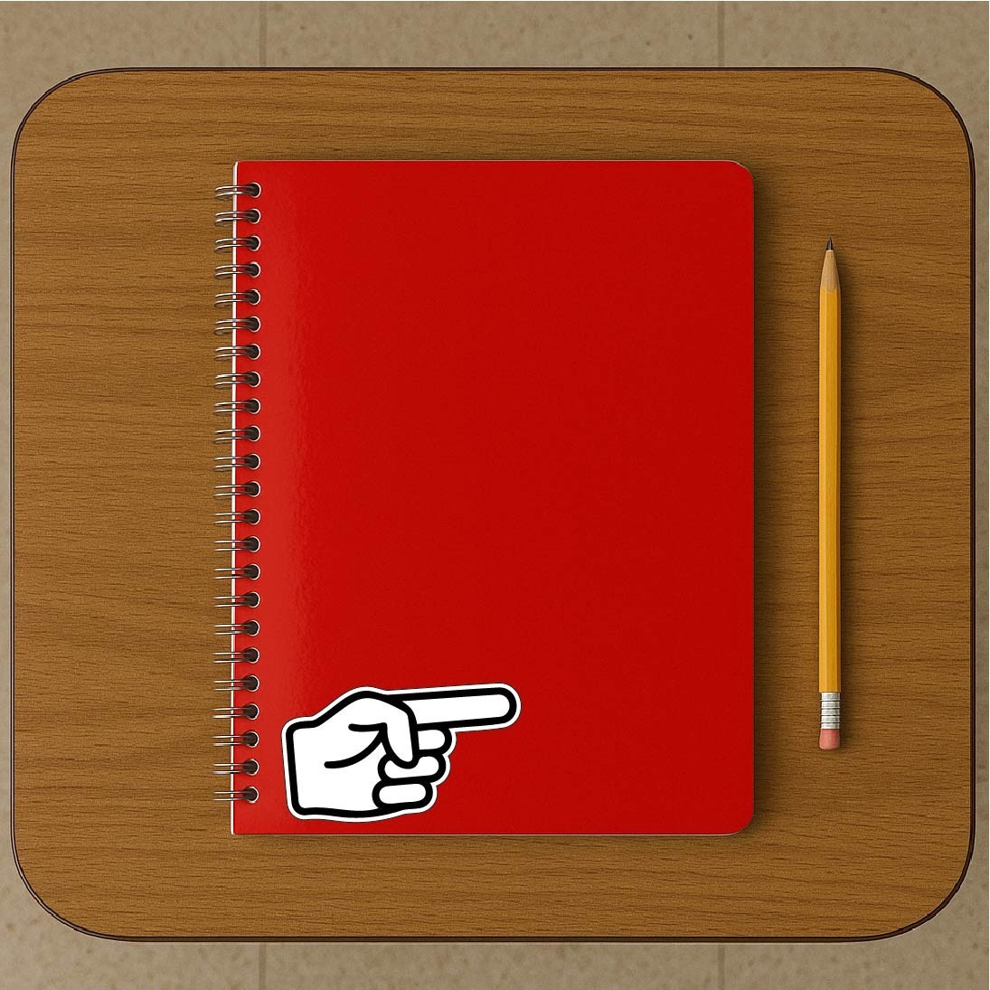 Pointing Hand Decal Sticker Left Right or Both Pointer Finger Marker Here Point