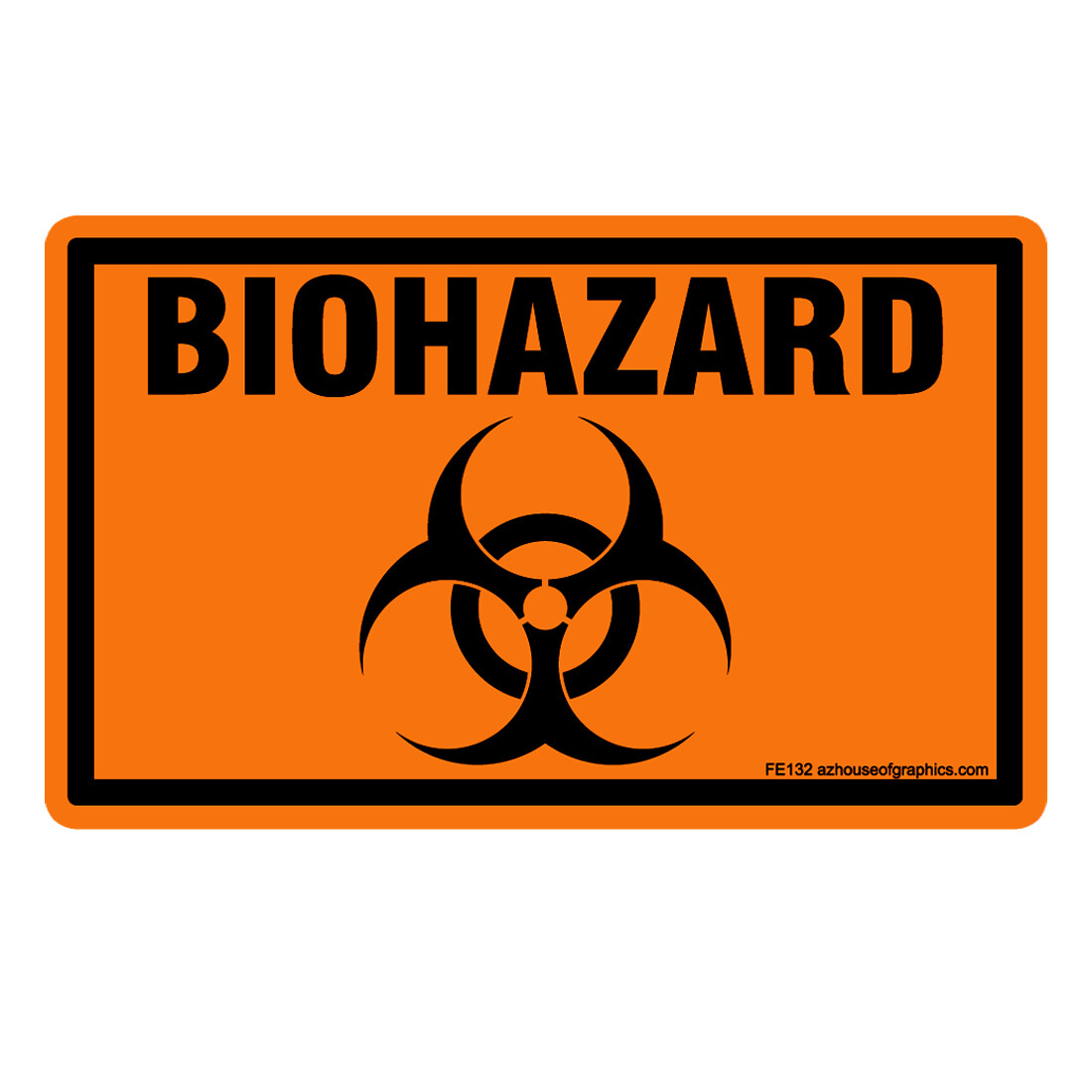 DANGER Biohazard Sticker – OSHA Safety vinyl decal sign warning Caution FE132
