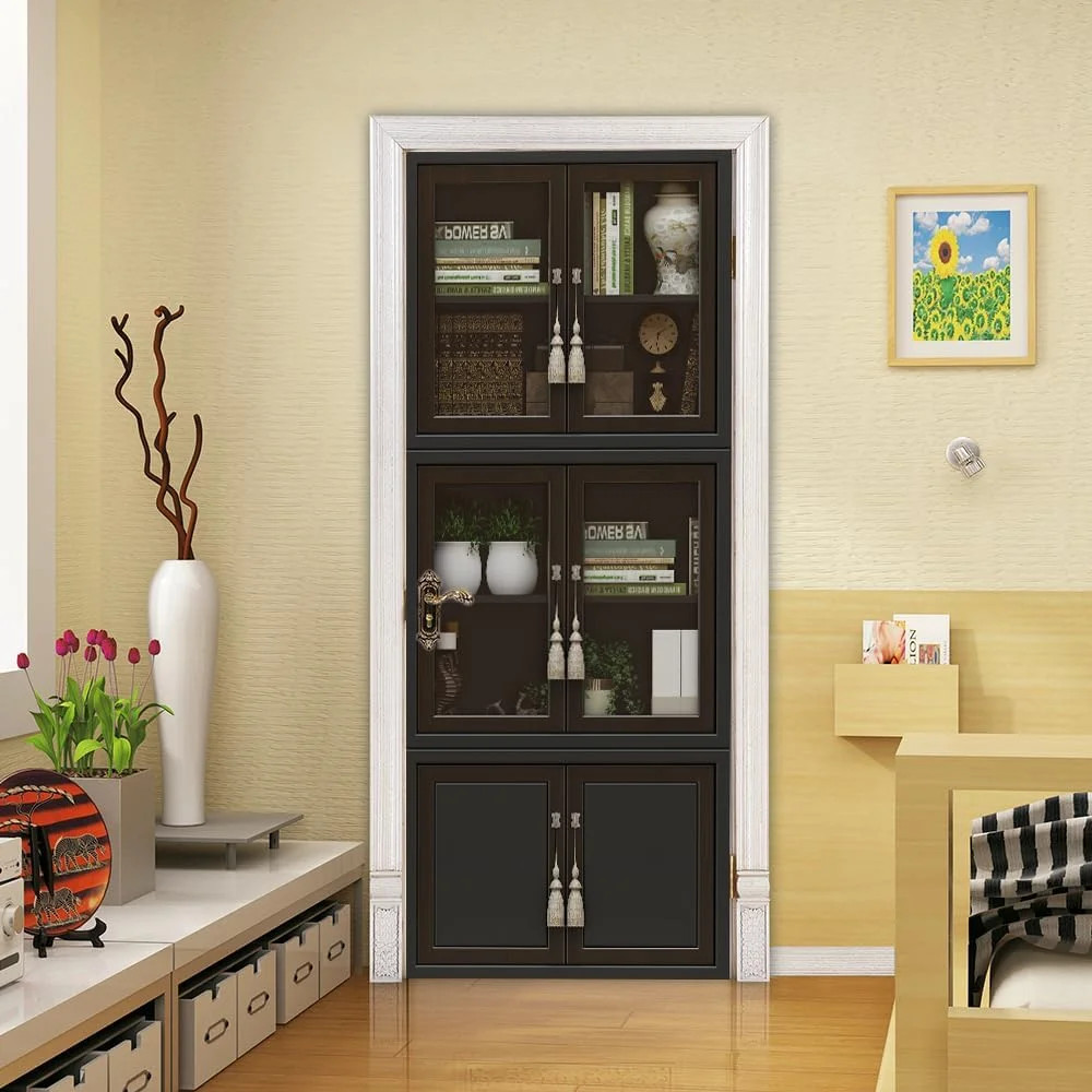 3D Door Stickers Murals Peel and Stick DIY Wallpaper Removable PVC Waterproof De