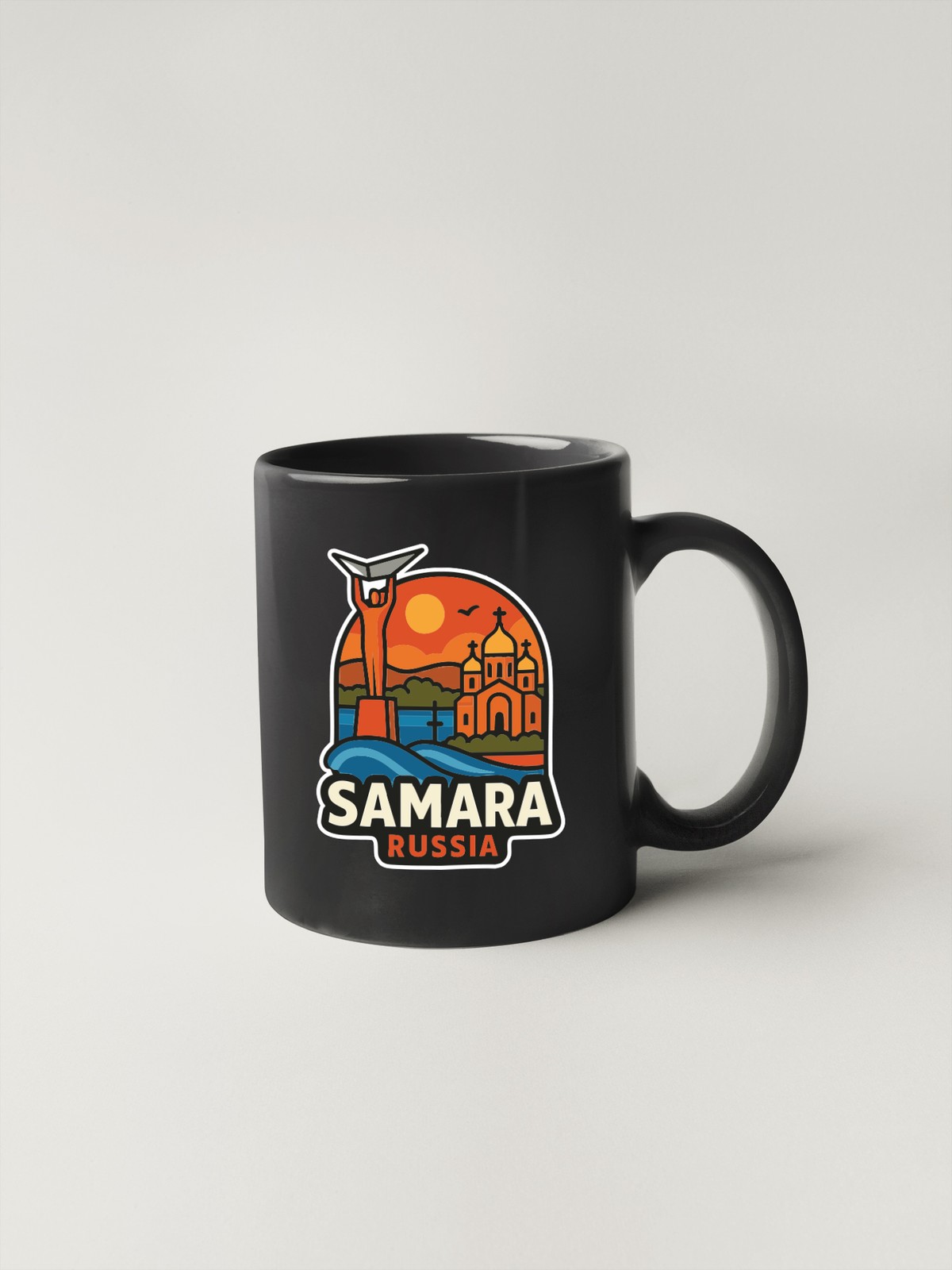 Samara Russia Sticker Decal Vinyl Die-Cut City Skyline Landmark Design
