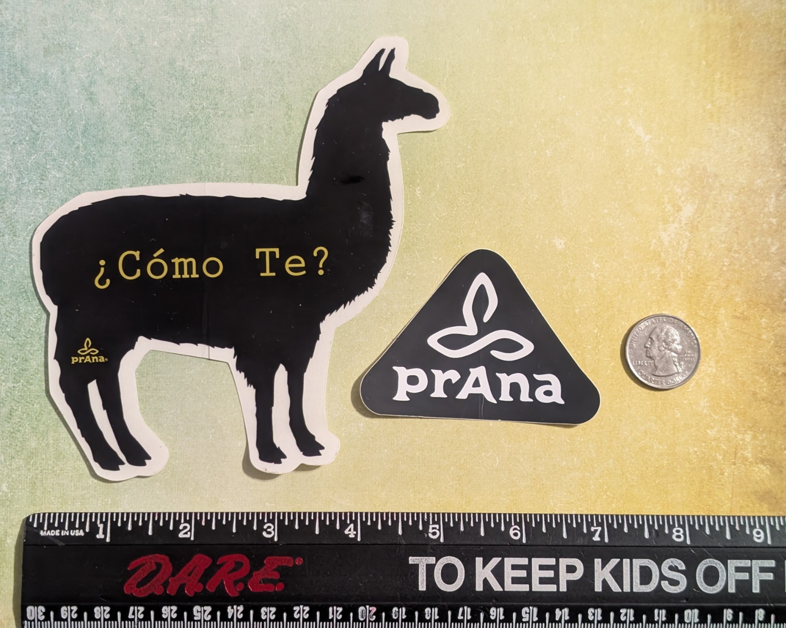 Prana Clothing Company Stickers – Como Te Llama & Triangle Logo – Activewear