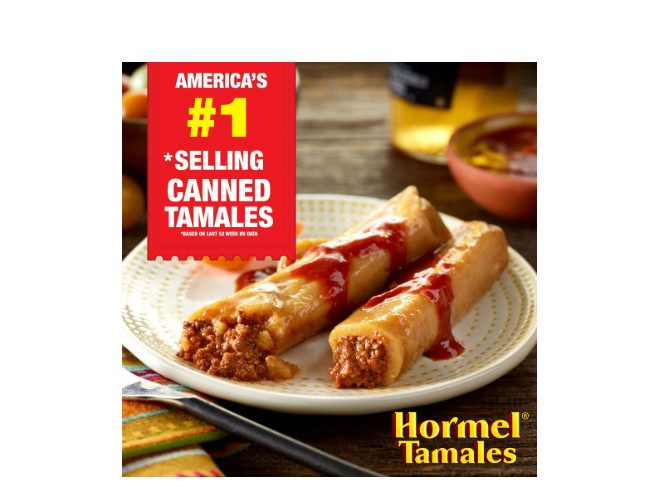 (4 pack) HORMEL Beef Tamales in Chili Sauce, Shelf-Stable, 15 oz Steel Cans