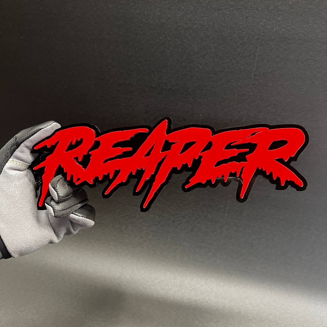 1PC REAPER Custom 3D Text Car Badge Fender Emblem Tailgate Toolbox Decal