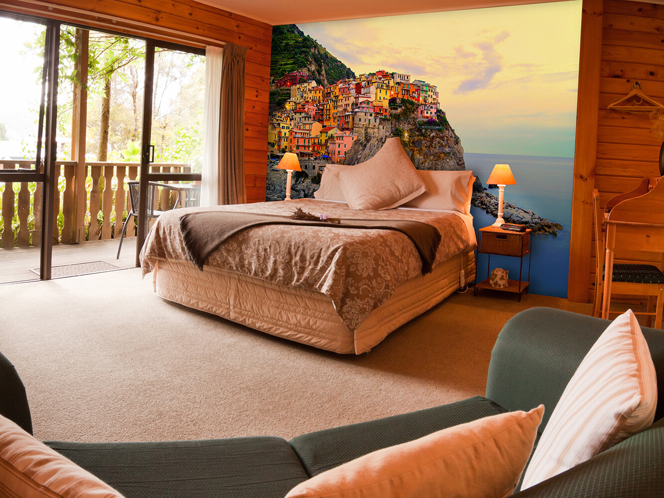 CINQUE TERRE Wallpaper 144×100" Removable Wall Italy Seascape Amalfi Coast DIY